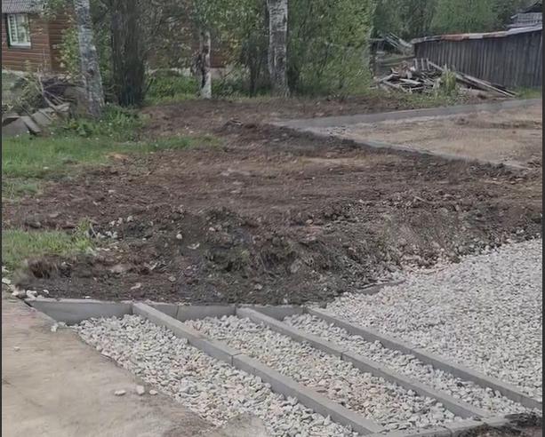 В одном из губахинских посёлков началось обустройство площадки для поведения мероприятий