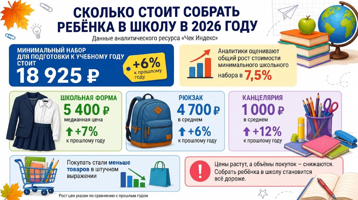 Школьный набор без иллюзий.  Сколько родители школьников потратят, готовясь к 1 сентября