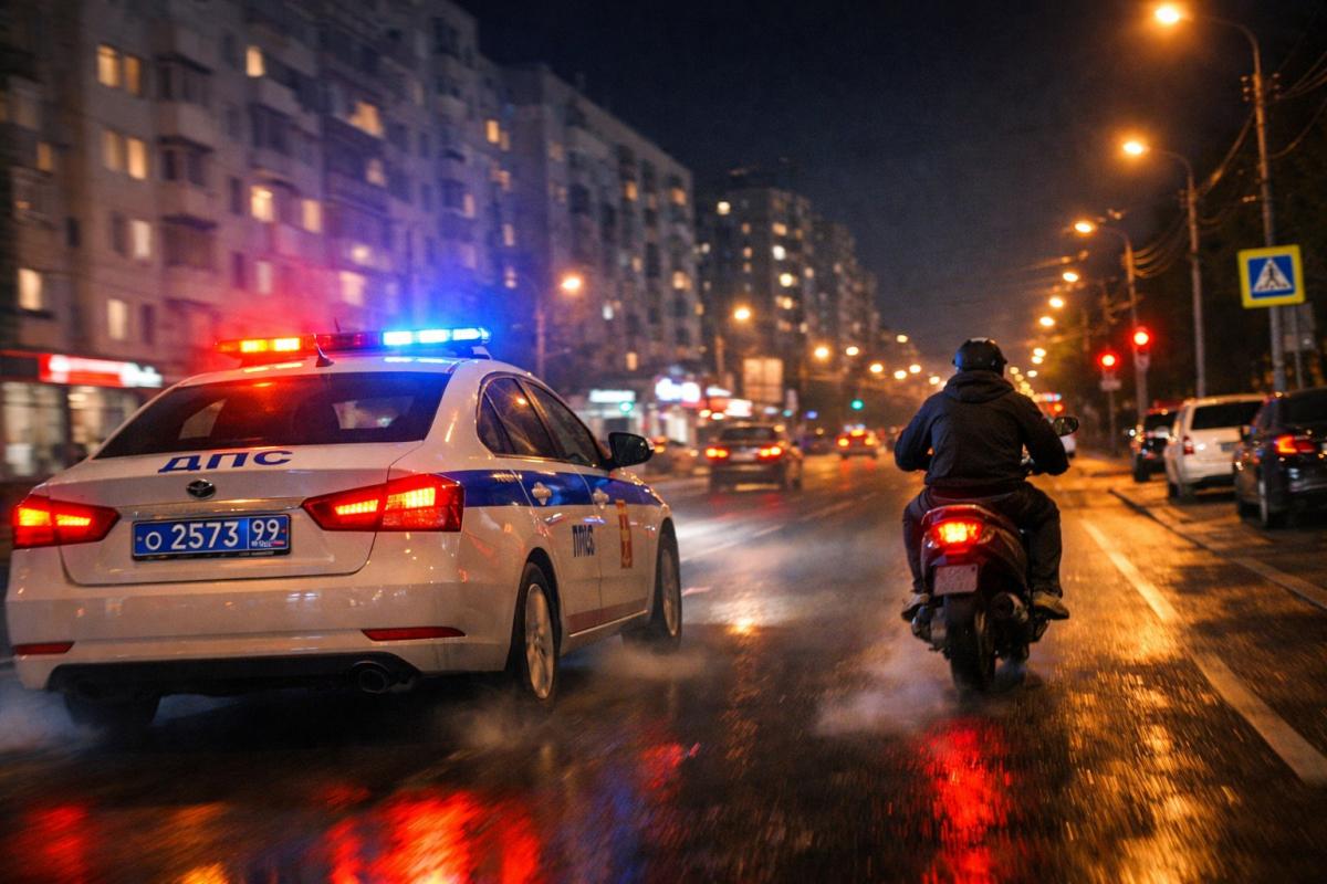 Погоня сотрудников ГАИ за молодым человеком, управлявшим мопедом, закончилась для последнего колонией строгого режима