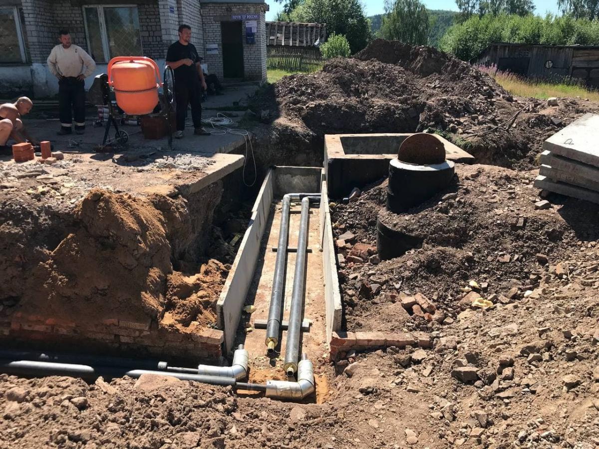 В посёлке Широковском Губахинского округа идёт реконструкция системы теплоснабжения