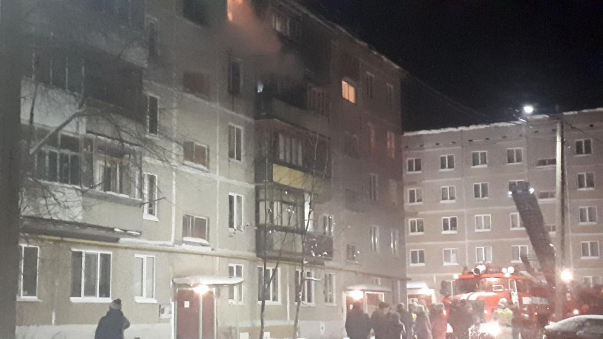 В Губахе произошёл пожар в доме по проспекту Свердлова