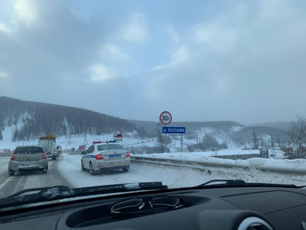 В течение трёх дней на трассе Кунгур — Соликамск будет ограничено движение грузового транспорта