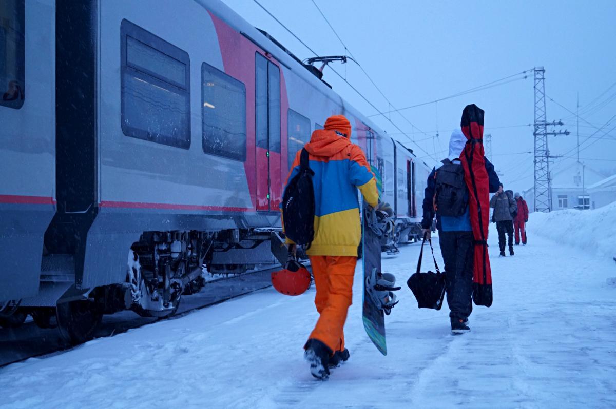 С 25 декабря для пассажиров горнолыжного экспресса вводится бесплатный проезд от станции Пермь II до станции Пермь I