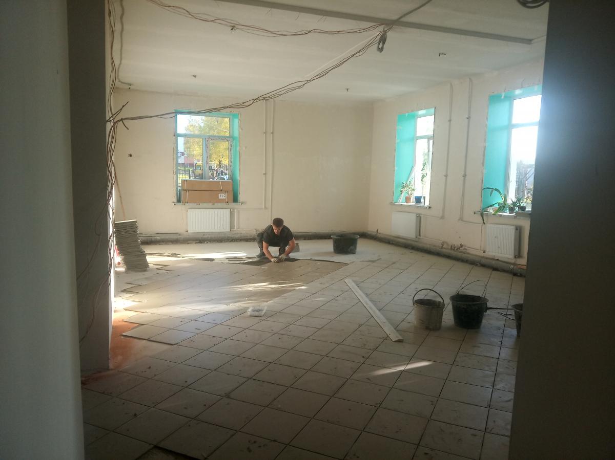 Капитальный ремонт в губахинской школе №20  закончится в октябре