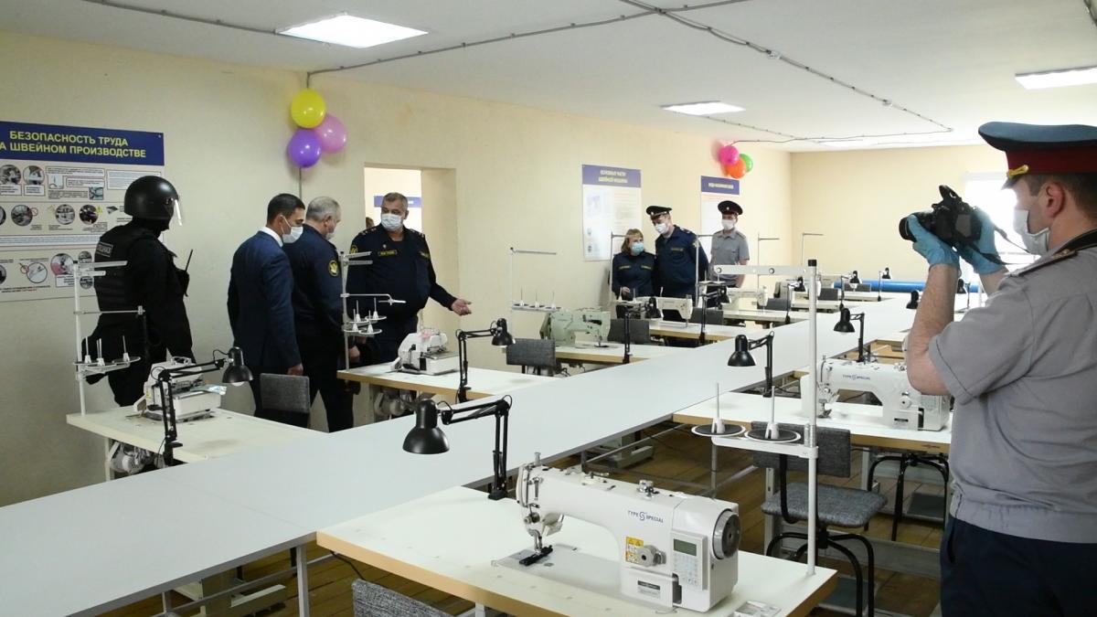 В исправительной колонии №12 открылось новое швейное производство