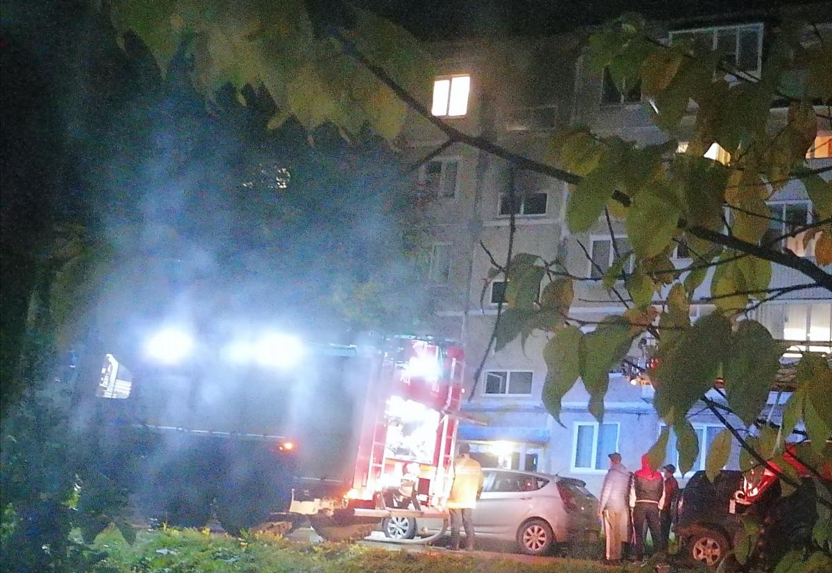 В Губахе произошёл пожар в подъезде многоквартирного дома