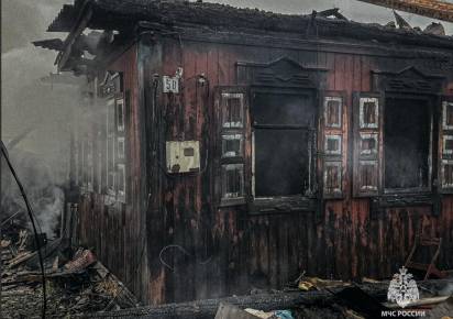 В Губахинском округе произошёл пожар в частном доме: есть погибший