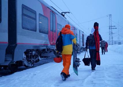 С 25 декабря для пассажиров горнолыжного экспресса вводится бесплатный проезд от станции Пермь II до станции Пермь I