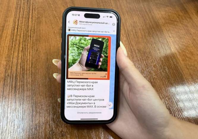 Просто, быстро, удобно. МФЦ Пермского края запустил официальный канал в российском мессенджере MAX
