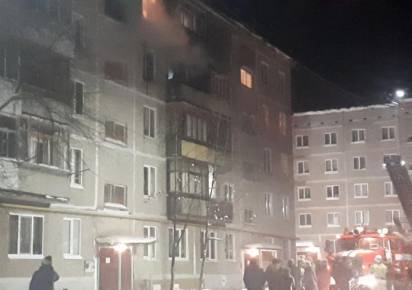 В Губахе произошёл пожар в доме по проспекту Свердлова