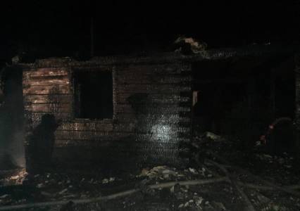 Сегодня в Губахинском округе сгорел частный дом