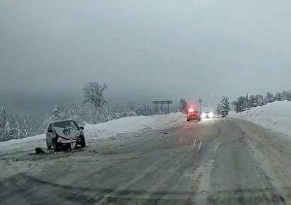 В Губахинском округе в аварии пострадала молодая женщина