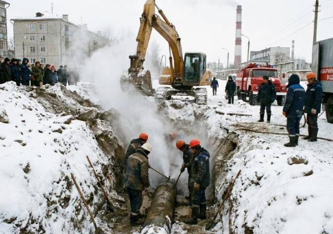 По факту аварии на магистральном трубопроводе в Кизеле ресурсоснабжающую организацию могут привлечь к ответственности