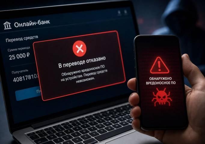 Киберполиция РФ: с 2027 года банки смогут блокировать переводы при обнаружении вирусов на смартфонах
