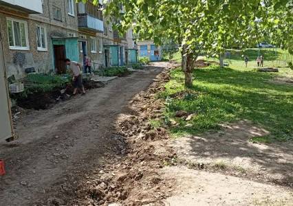 В Губахе начались ремонты дворовых территорий
