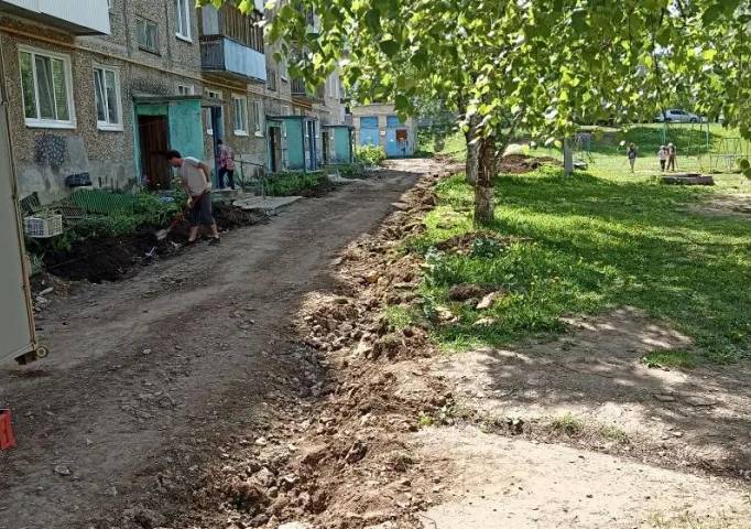 В Губахе начались ремонты дворовых территорий