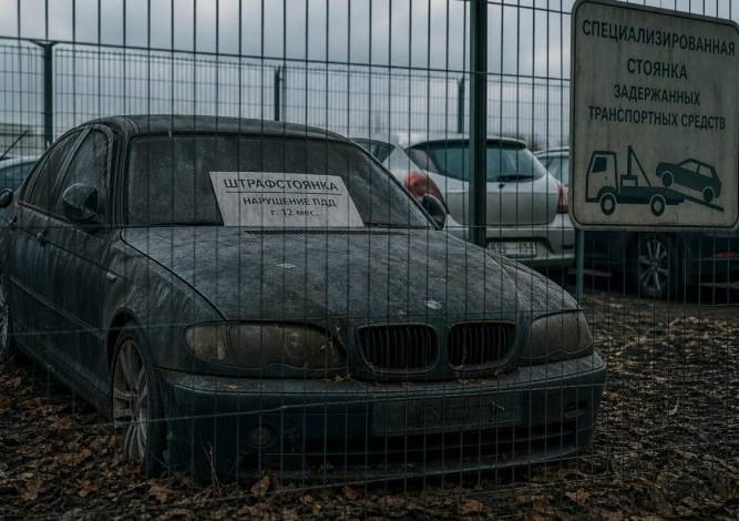 Авто гремячинца за административку отправили на штрафстоянку, теперь с нарушителя требуют оплату за хранение