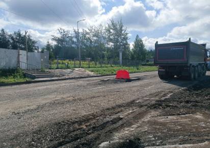 В Губахе проезд по одной из улиц временно прекращён из-за строительства дороги