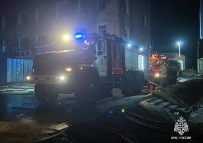 Прошлым вечером в Губахе произошёл пожар