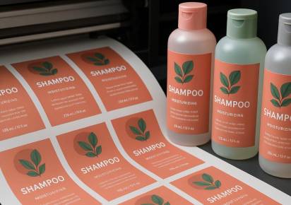 Печать этикеток для шампуней: практичность, качество и стойкость дизайна