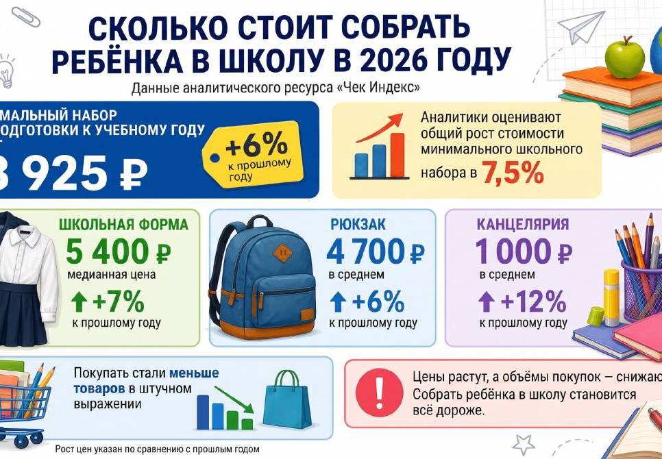 Школьный набор без иллюзий.  Сколько родители школьников потратят, готовясь к 1 сентября